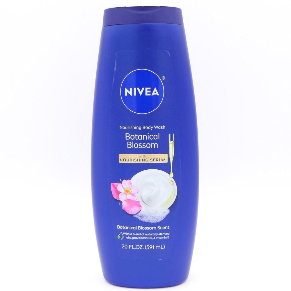 Nivea Botanical Blossom Body Wash w/ Nourishing Serum 20 fl oz Bottle